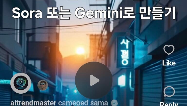4_생성형 ai로 브랜딩 매니페스토 SORA ai 로 영상 만들기