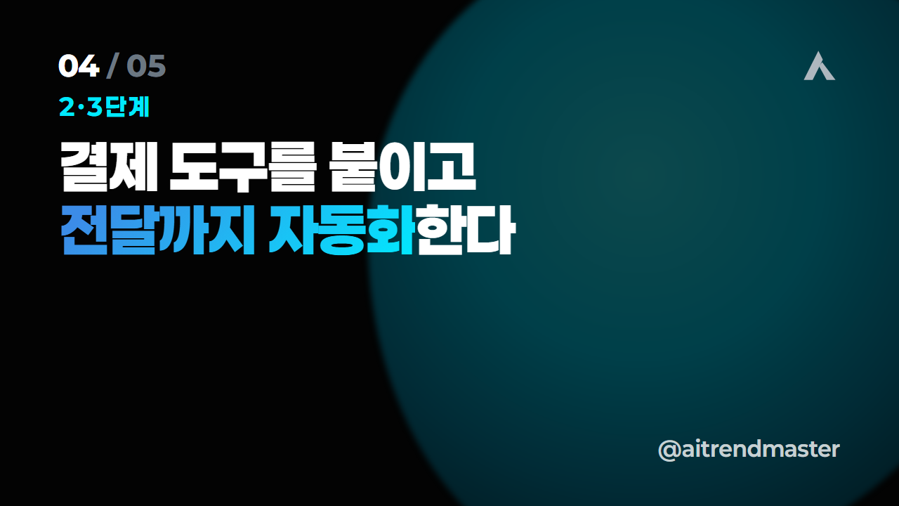 결제까지 자동화되면 무엇이 달라지나 (1인 사업의 무게 중심 이동) 4