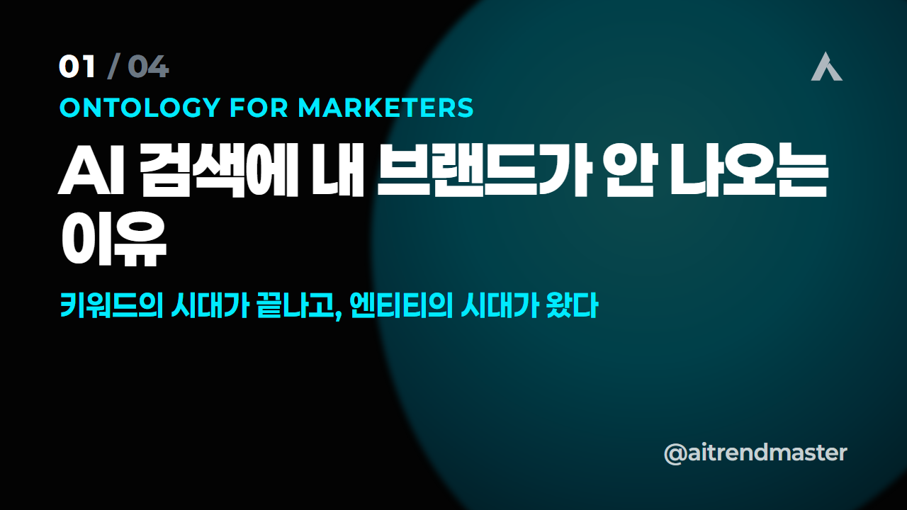 온톨로지, AI 검색 시대 마케터가 반드시 알아야 하는 이유 1