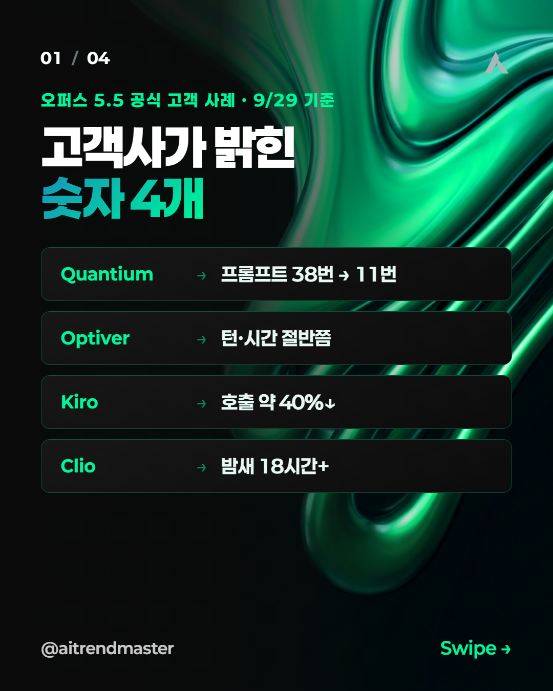 고객 사례 10개로 읽는 오퍼스 5.5, 숫자를 믿기 전에 볼 세 가지 1